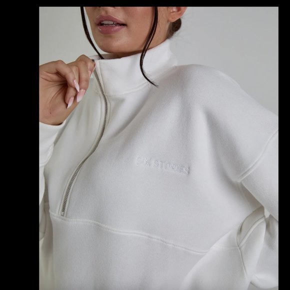 Six Stories Bride Quarter Zip Sweater - Picture 2 of 6